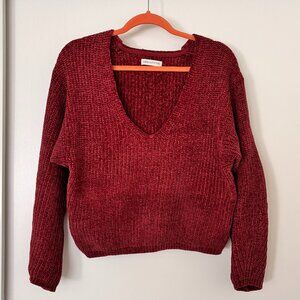 Urban Outfitters Chenille V-Neck Sweater